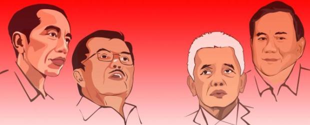 Prabowo-Hatta dan Jokowi-JK