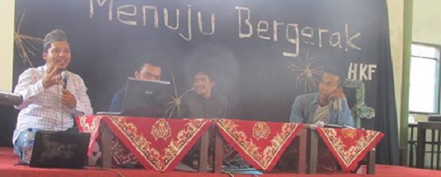 Para pemateri dalam acara sosialisasi UU Desa di Yogyakarta (Foto: Floresa/Evan Lahur)